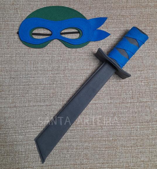 Kit Tartaruga Ninja Leonardo com 1 Espada /unidade.