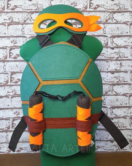 Kit Tartaruga Ninja Michelangelo com 1 Nunchakus/infantil