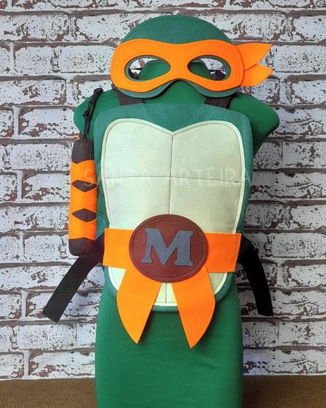 Kit Tartaruga Ninja Michelangelo com 1 Nunchakus/infantil