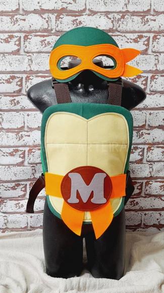 Kit Tartaruga Ninja Michelangelo com 1 Nunchakus/infantil