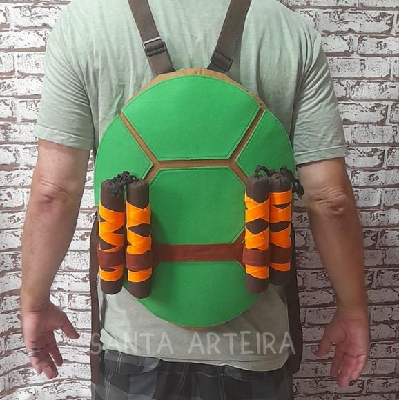 Kit Tartaruga Ninja Michelangelo/adulto