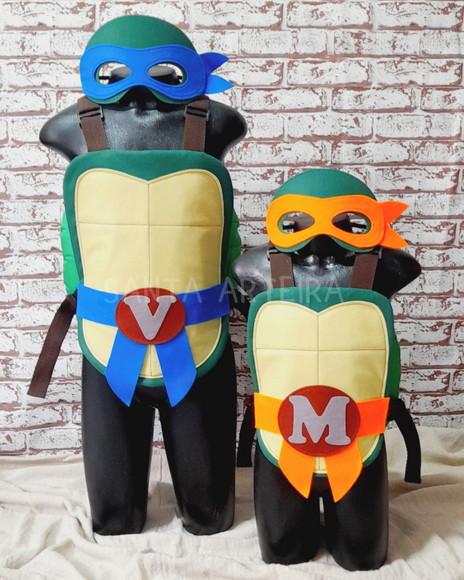 Kit Tartaruga Ninja Michelangelo/bebês