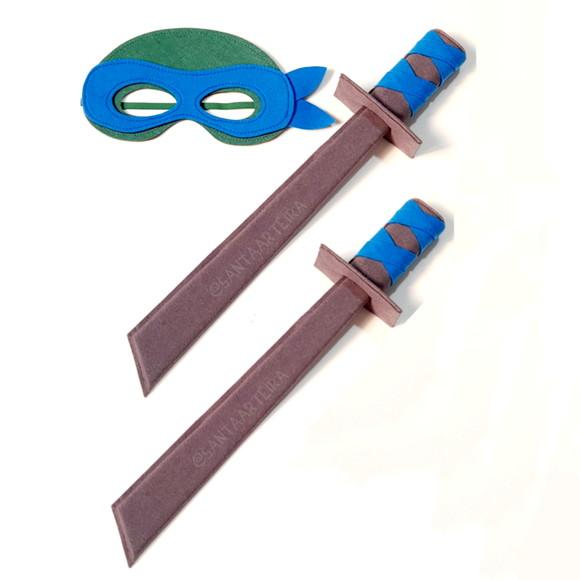 Kit Tartaruga Ninja Rafael com 2 Sai /unidade.