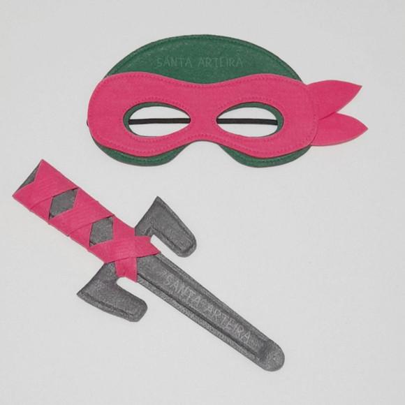 Kit Tartaruga Ninja Rafael com Um Sai/unidade.