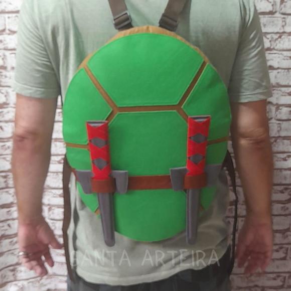 Kit Tartaruga Ninja Rafael/adulto