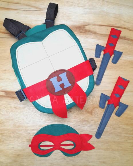Kit Tartaruga Ninja Rafael/ Infantil