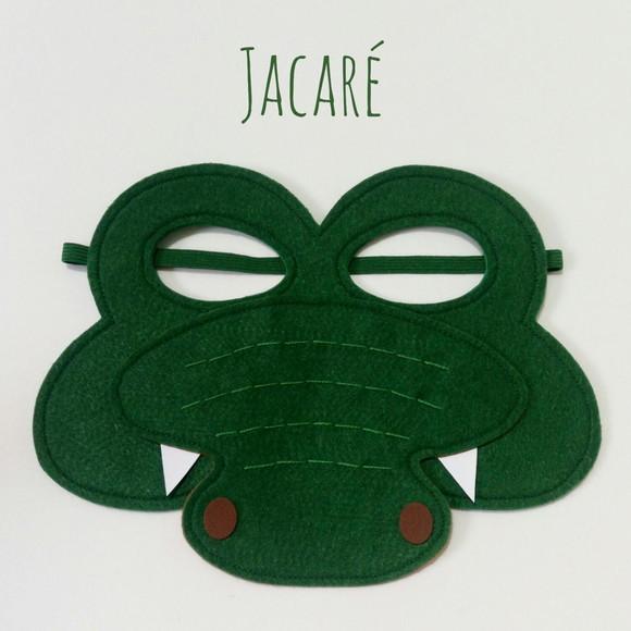 Máscara de Jacaré em Feltro/ Unidade
