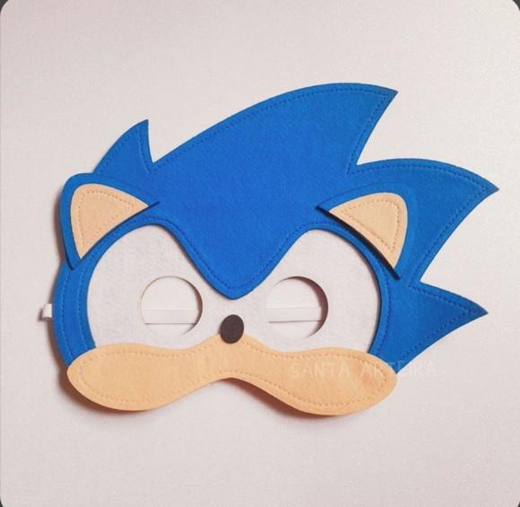 Máscara Sonic ou Shadow/unidade