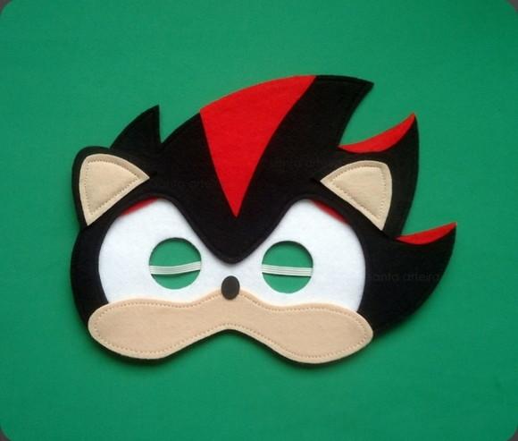 Máscara Sonic ou Shadow/unidade