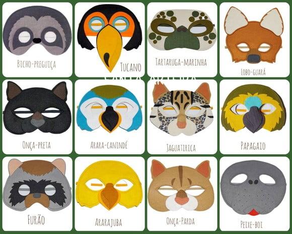 Máscaras Animais da Fauna Brasileira/unidade