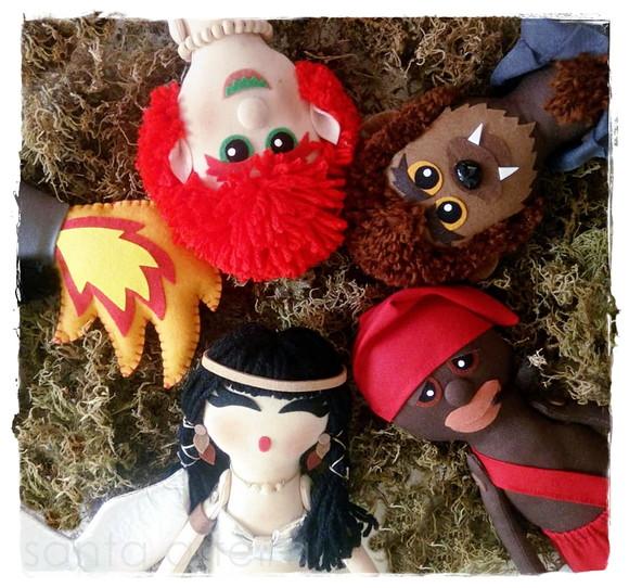 Turma do Folclore/ 5 Bonecos