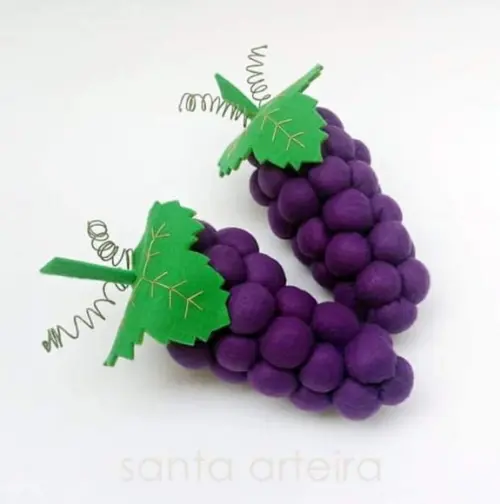 Cacho de Uva em Feltro