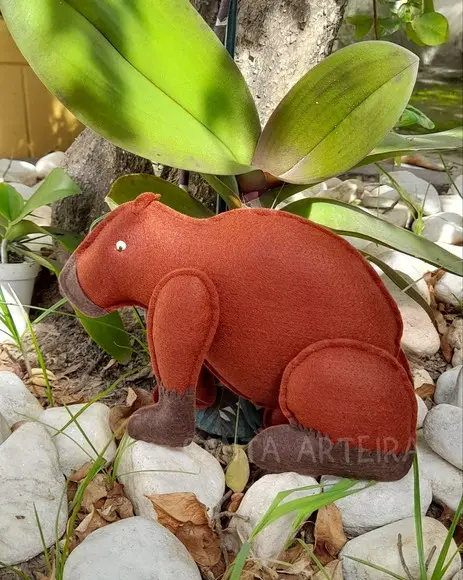 Capivara em Feltro