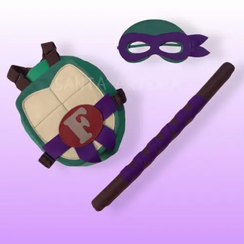 Kit Tartaruga Ninja Donatello/ Bebês até 3 Anos
