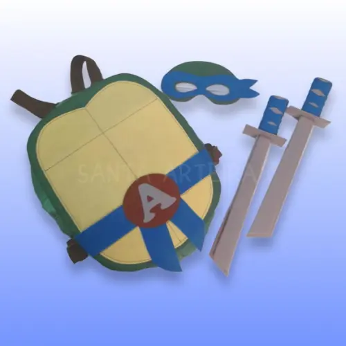 Kit Tartaruga Ninja Leonardo/adulto