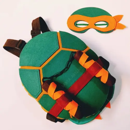 Kit Tartaruga Ninja Michelangelo com 1 Nunchakus/infantil