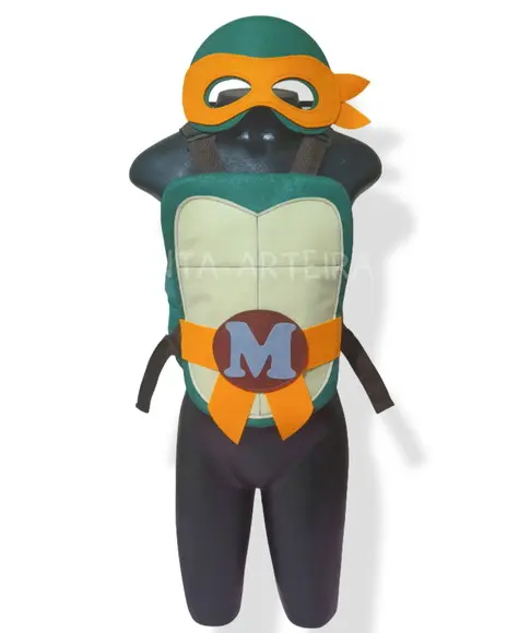 Kit Tartaruga Ninja Michelangelo com 2 Nunchakus/infantil