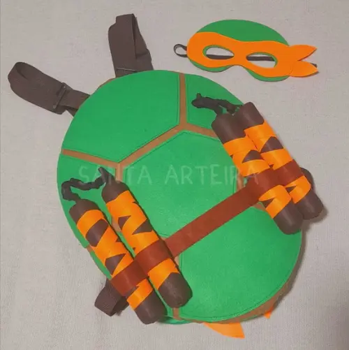 Kit Tartaruga Ninja Michelangelo/adulto