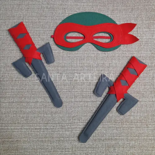 Kit Tartaruga Ninja Rafael com 2 Sai /unidade.