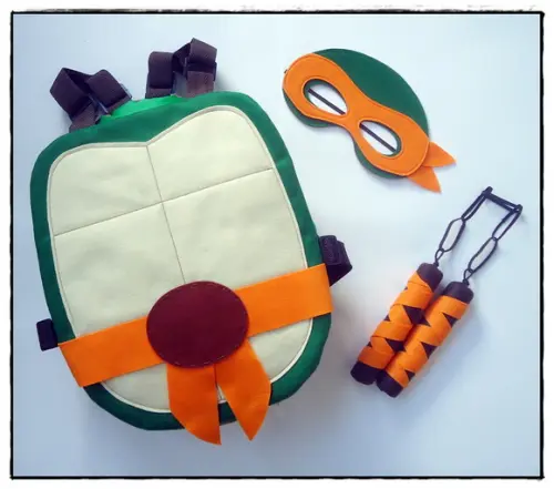 Kit Tartaruga Ninja Michelangelo/bebês