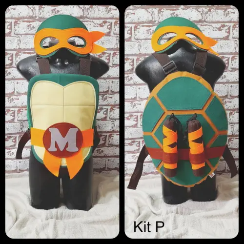 Kit Tartaruga Ninja Michelangelo/bebês