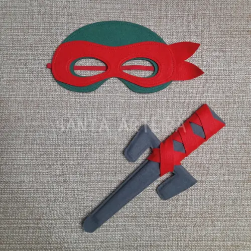 Kit Tartaruga Ninja Rafael com Um Sai/unidade.