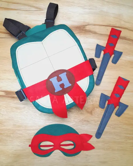 Kit Tartaruga Ninja Rafael/ Infantil