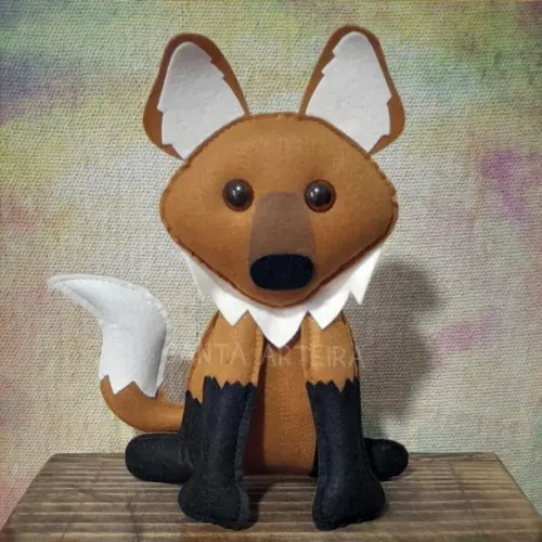 Lobo-guará em Feltro