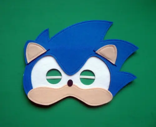 Máscara Sonic ou Shadow/lembrancinhas