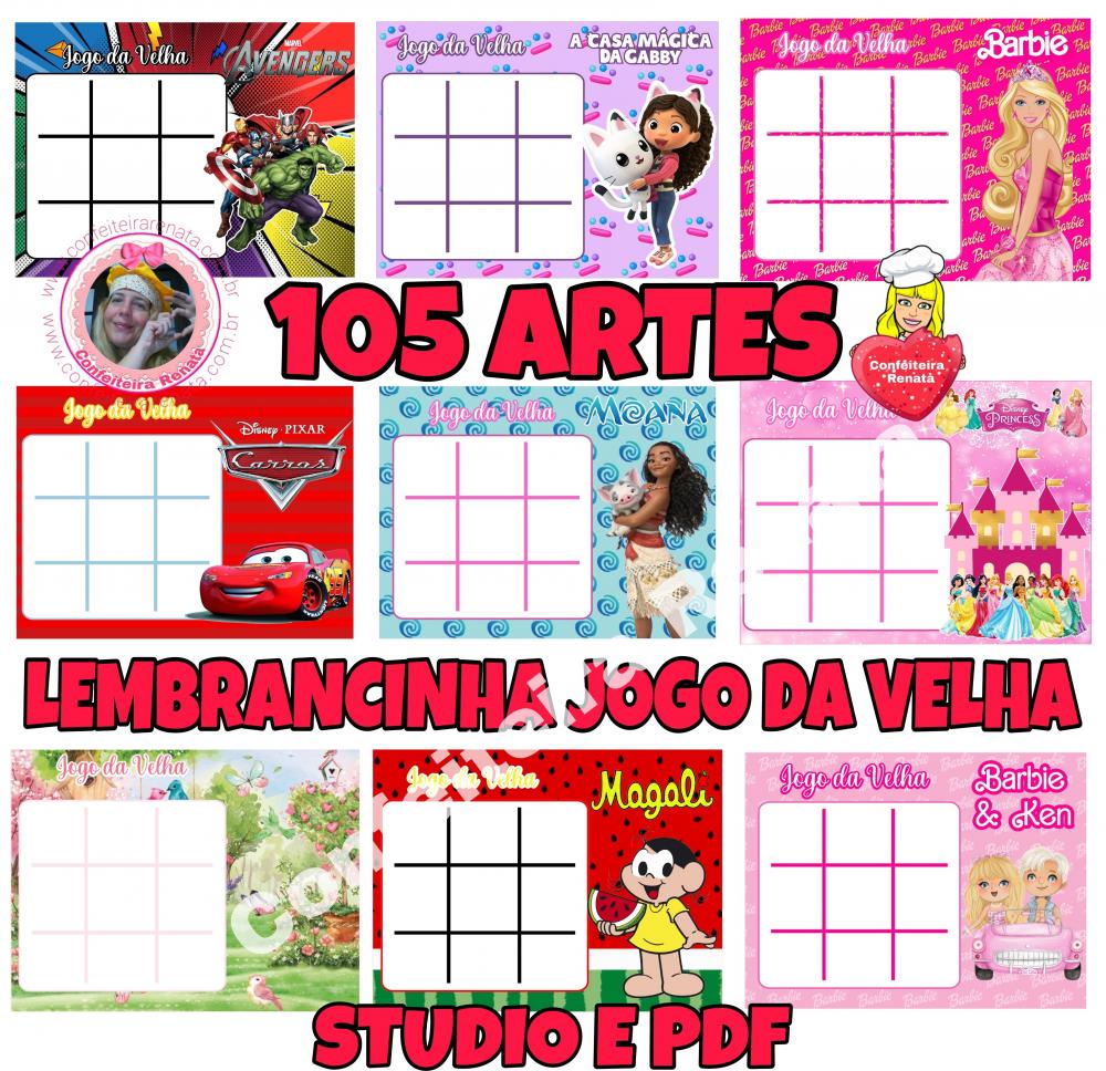 Lembrancinha Jogo da Velha Personalizado