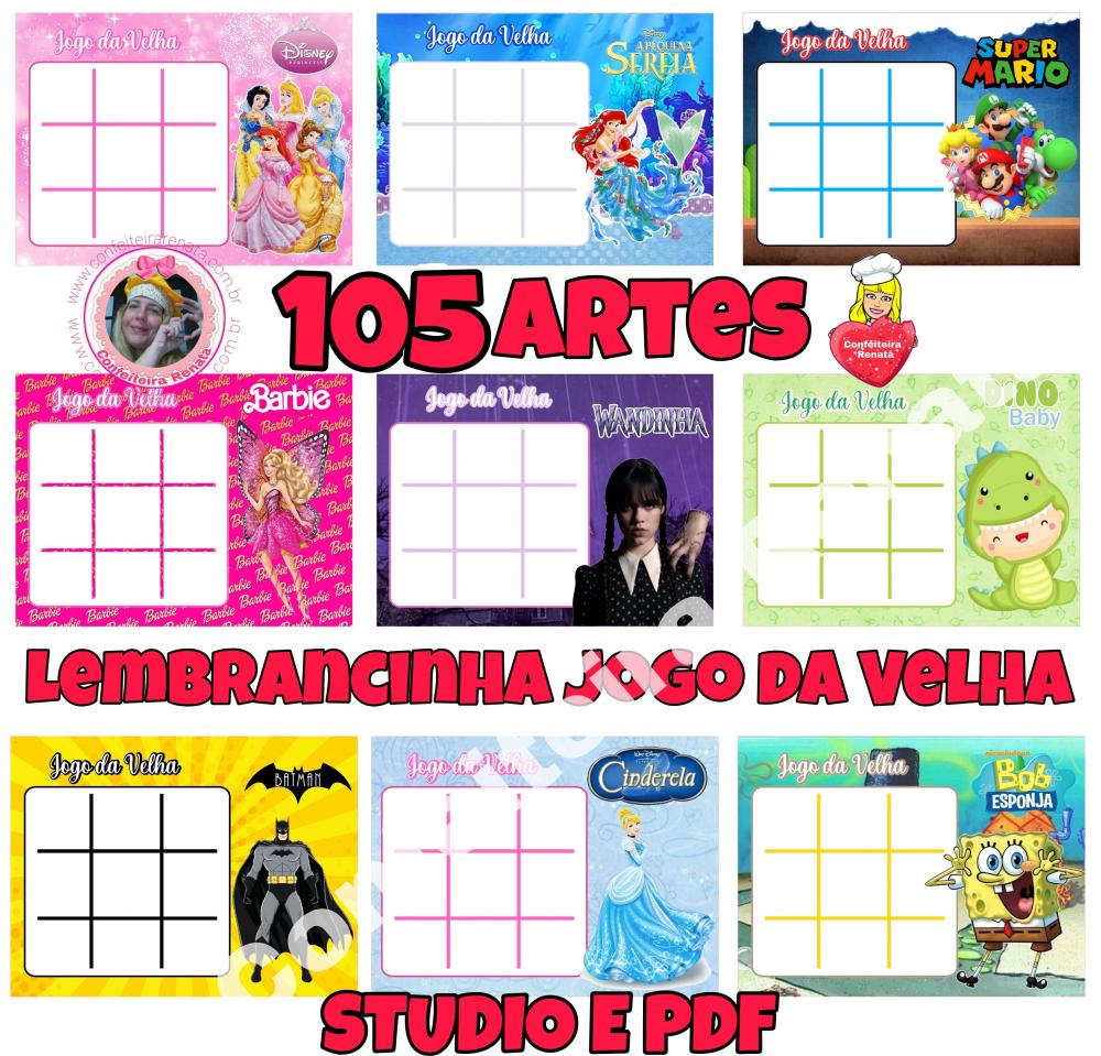 Lembrancinha Jogo da Velha Personalizado