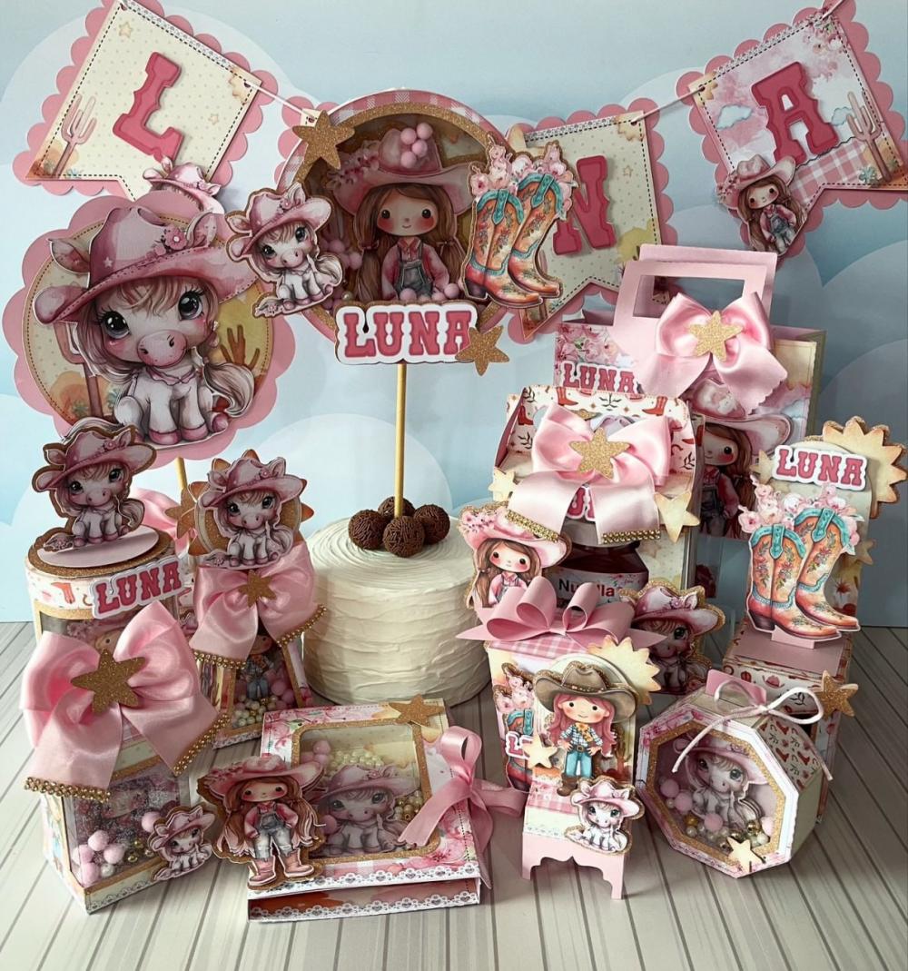 Arquivo de Corte Cowboy Menina em Studio e PDF