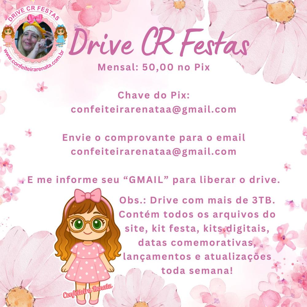 Drive CR Festas (Mensal) - Kit Festa - Kit Digital - Arquivo de C