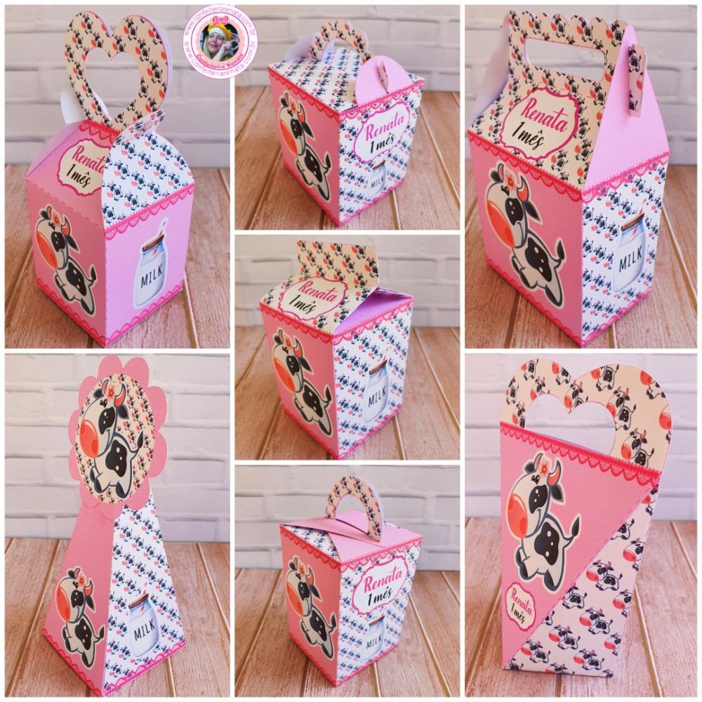 Arquivo de Corte Vaquinha Rosa em Studio, png e pdf