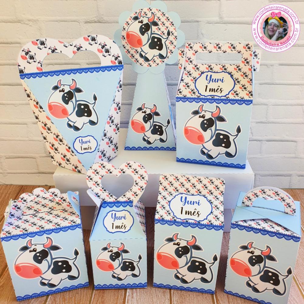 Arquivo de Corte Vaquinha Azul em Studio, png e pdf