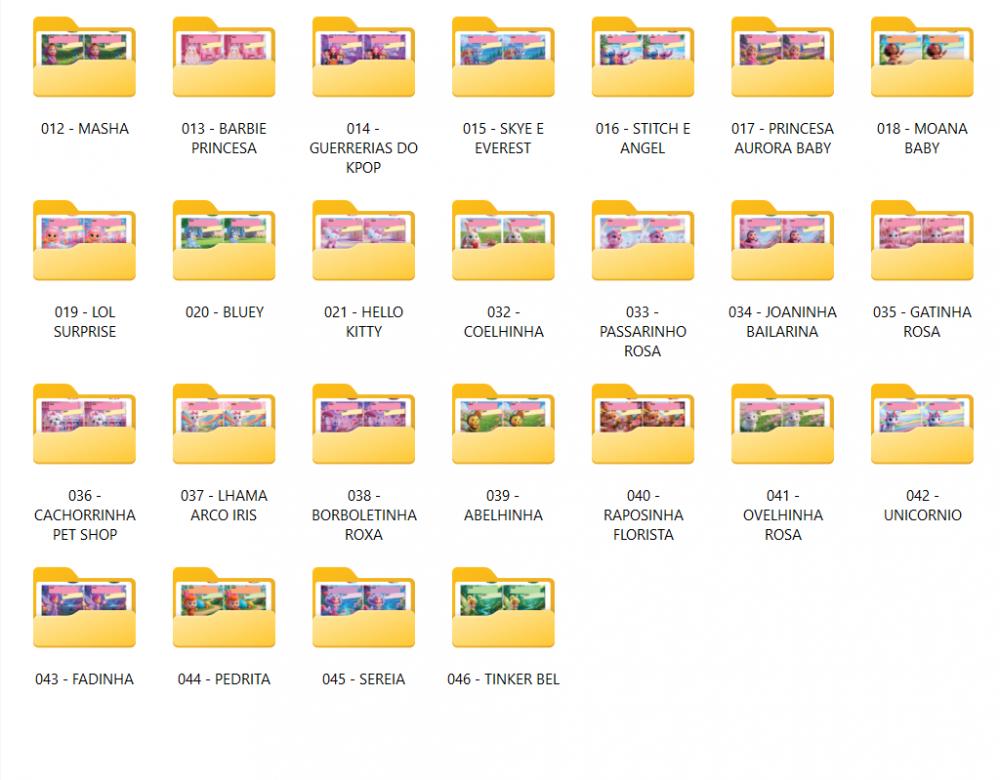 Mega Pack 50 Etiquetas Escolares Arquivo Digital em PNG e PDF