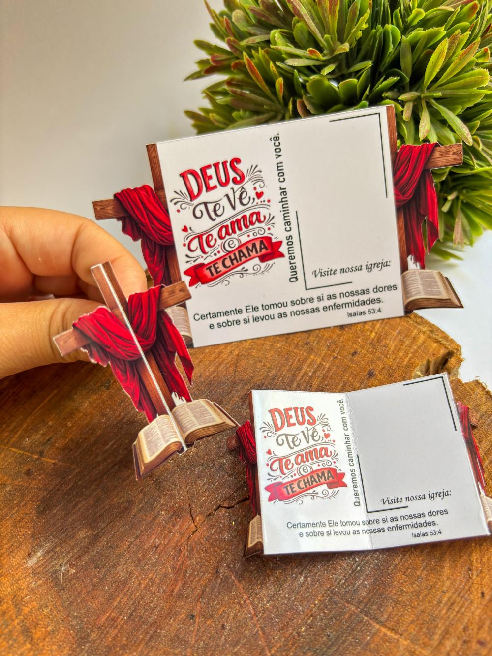 Cartão para Retrovisor Cartão de Visita Cristão para Retroviso