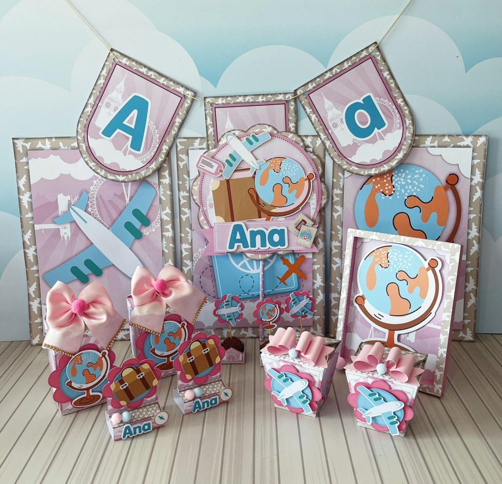 Arquivo de Corte Volta ao Mundo Menina em Studio e PDF