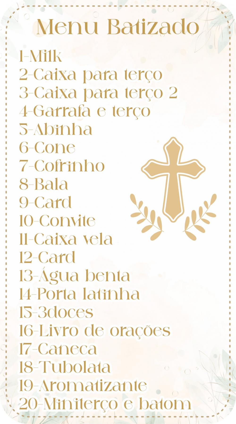 Arquivo de Corte Batizado Luxo em Studio e PDF