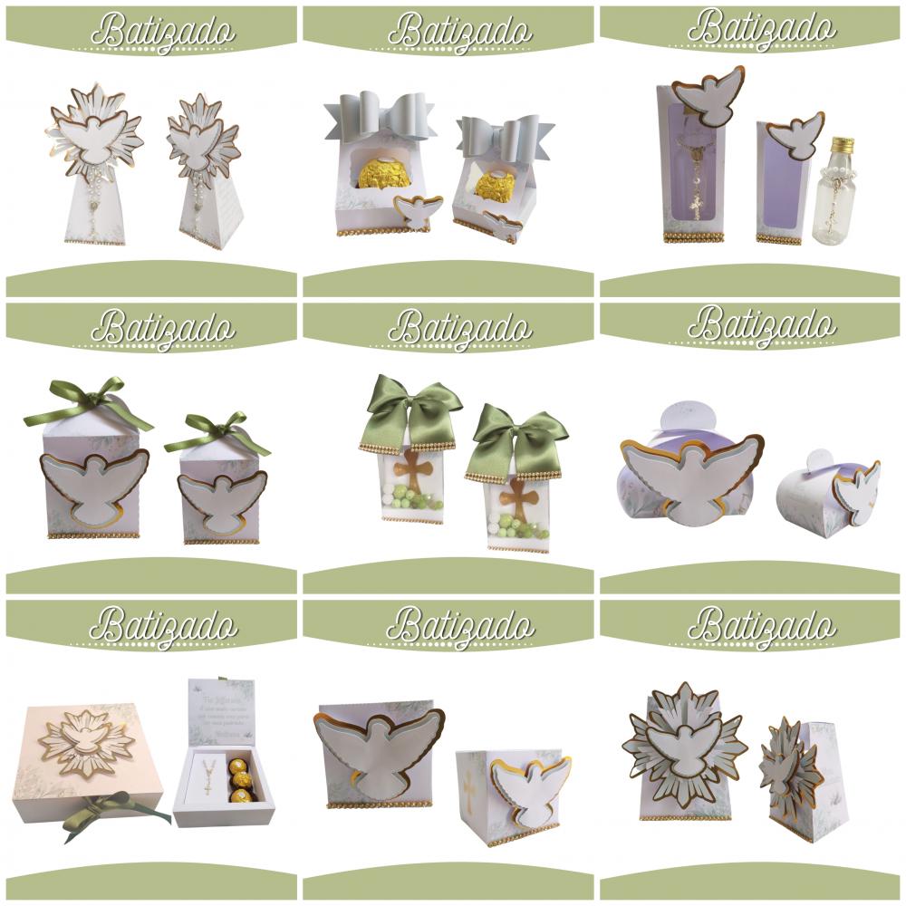 Arquivo de Corte Batizado Verde em Studio e PDF