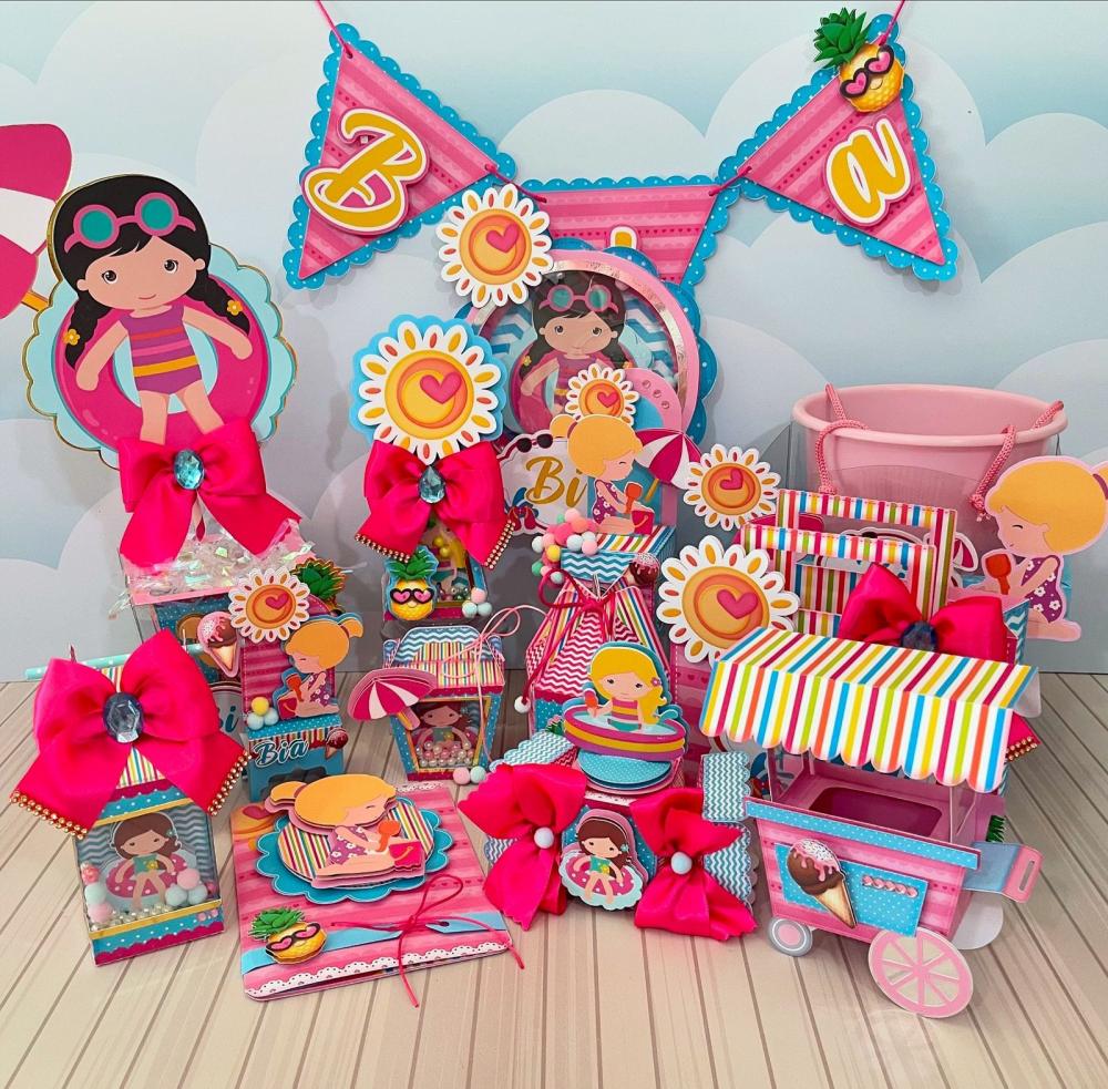 Arquivo de Corte Pool Party Menina em Studio e PDF