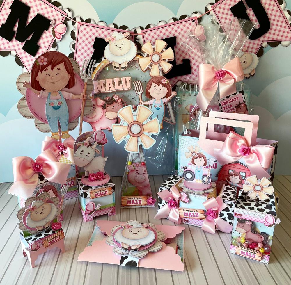 Arquivo de Corte Fazendinha Menina em Studio e PDF