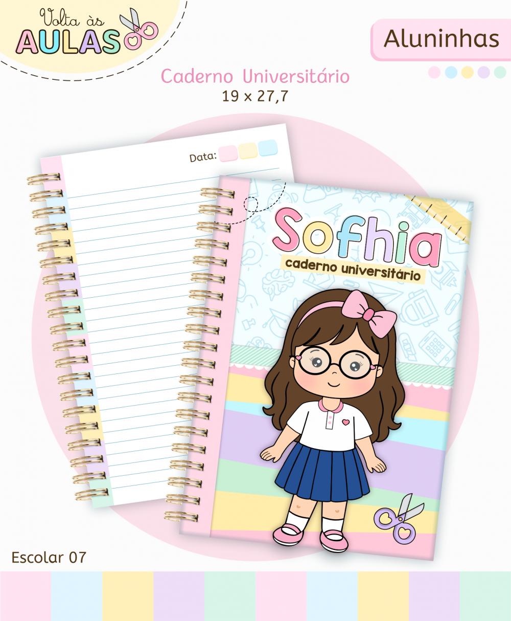 Kit Digital Aluninhas Volta às Aulas Arquivo Digital em PNG e PD