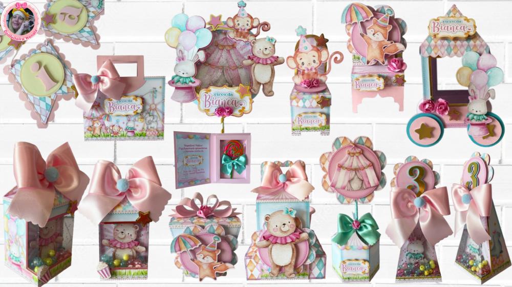 Arquivo de Corte Circo Rosa Menina em Studio e PDF