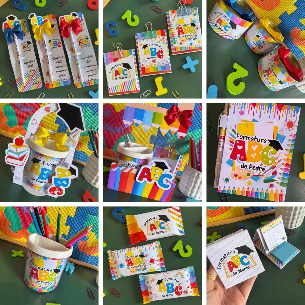 Kit Formatura ABC Arquivo Digital em PNG, PDF e Studio