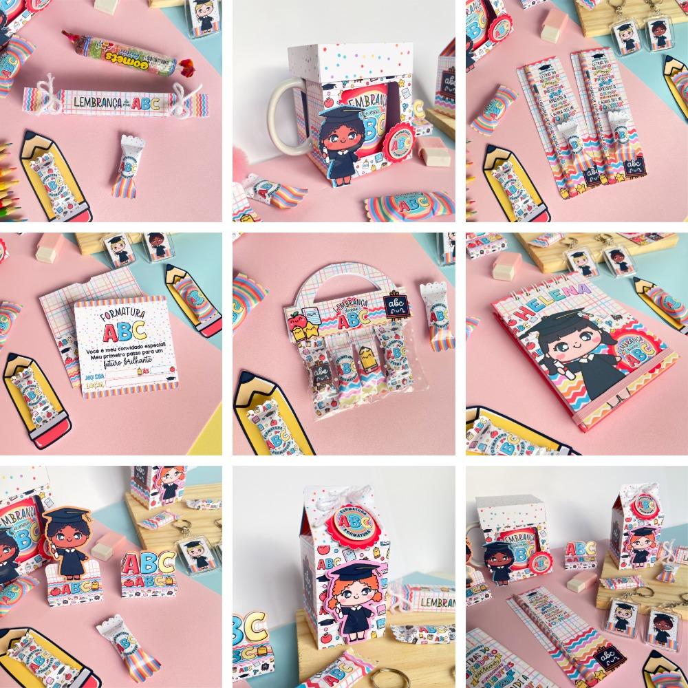 Kit Formatura ABC Arquivo Digital em PNG e PDF