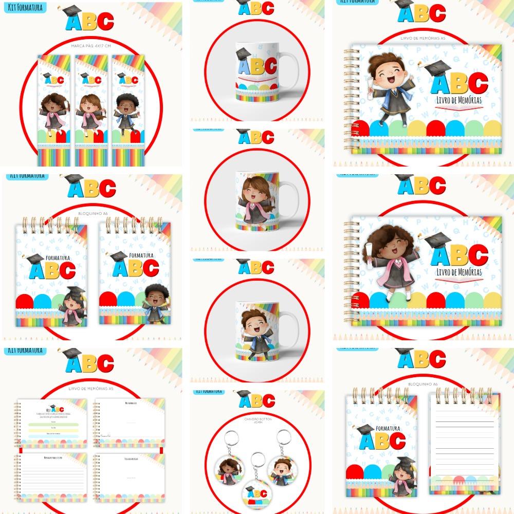 Kit Formatura ABC Arquivo Digital em PNG e PDF