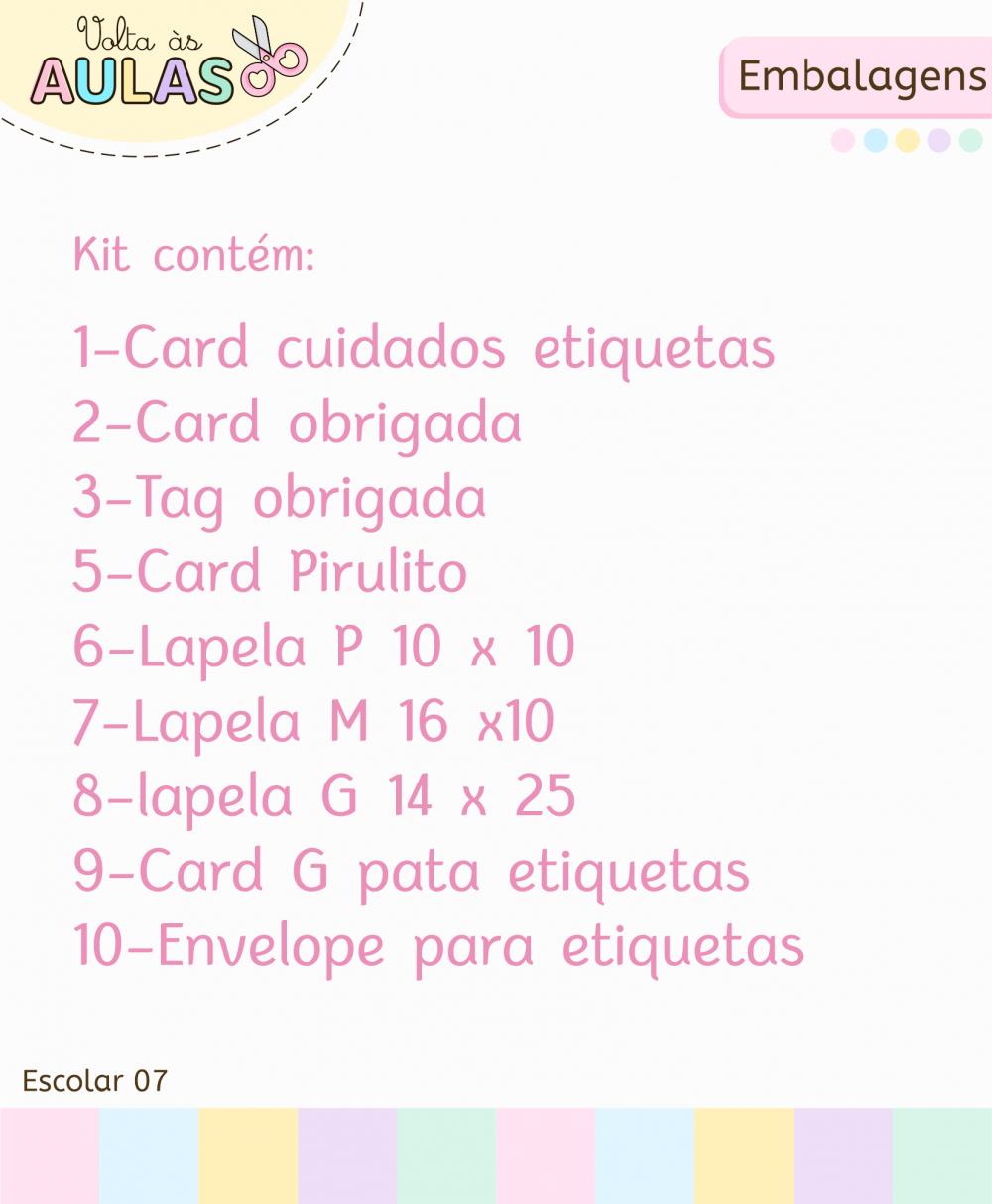 Arquivo de Corte Volta às Aulas em PDF e Studio