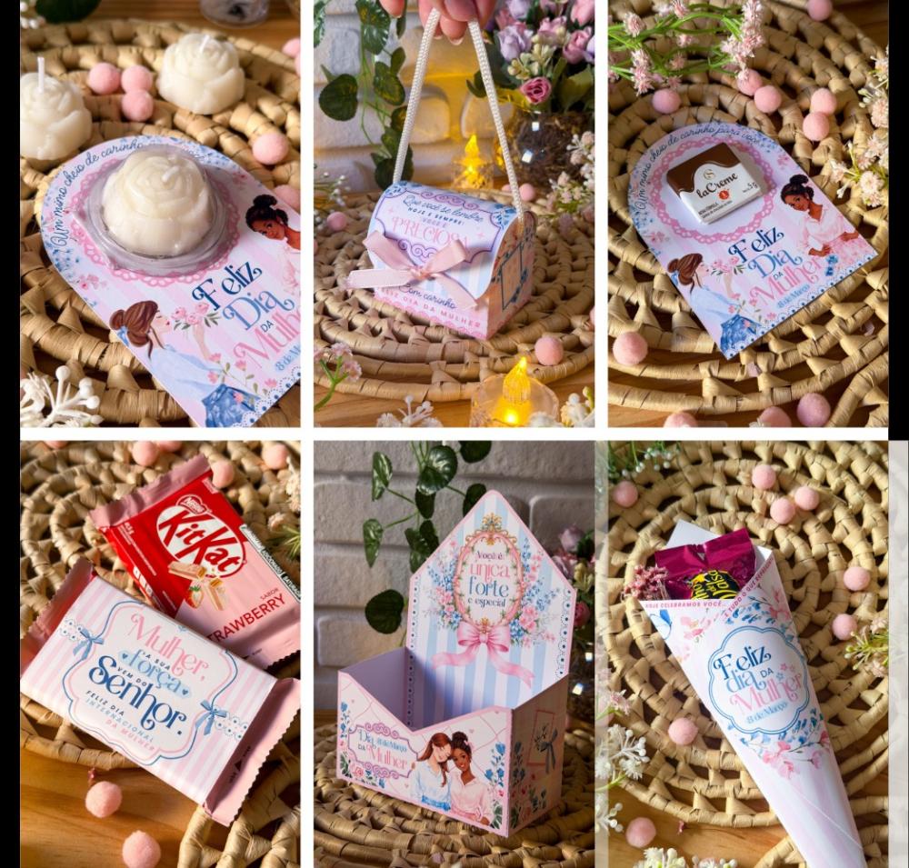 Arquivo de Corte Dia das Mulheres em PDF, PNG e Studio