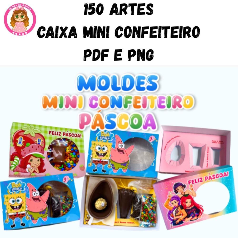 150 Artes – Caixa Mini Confeiteiro para Páscoa Arquivo de Cort